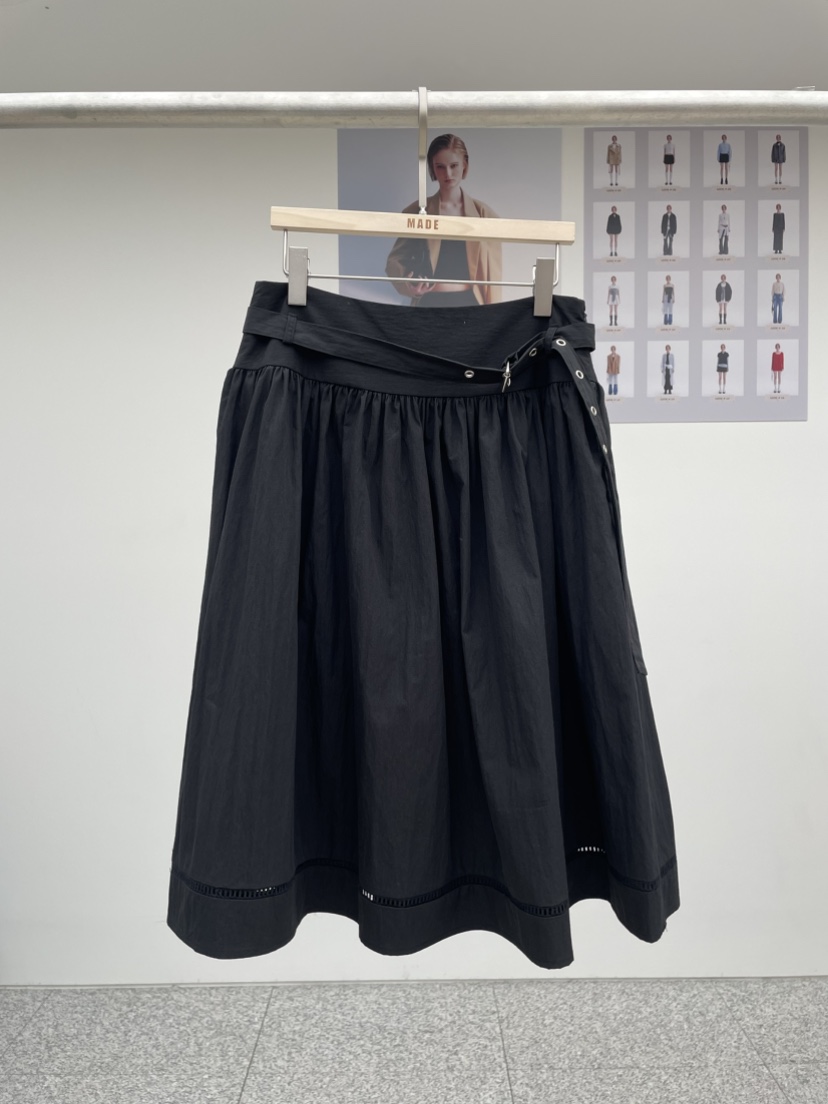 MADE-P韓國直郵㊣東大門實拍女裝新品熱賣25春夏半身裙中短裙MADE-P半身裙/中短裙圖色2