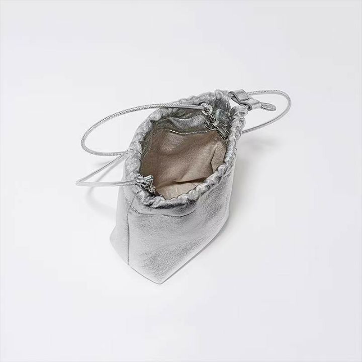 TROUVAILLE韓國直郵㊣女裝新款推薦休閑人氣單肩斜跨包羊皮TROUVAILLE單肩/斜跨包