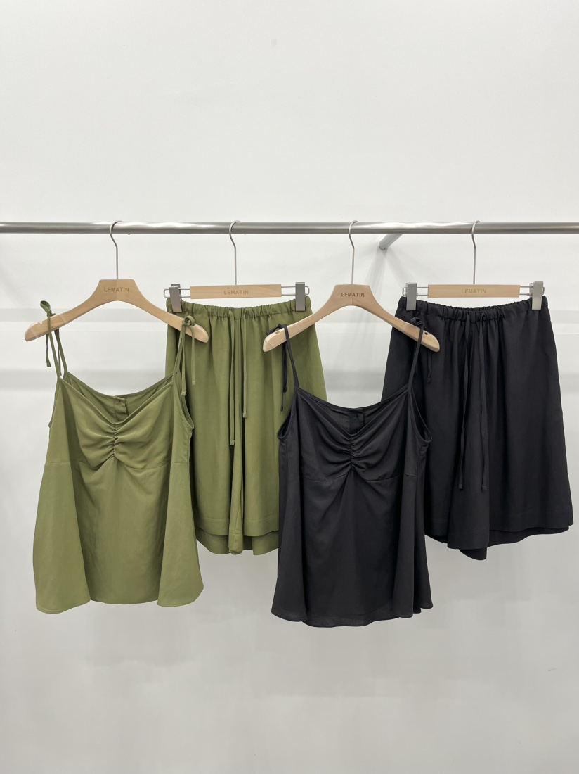 LEMATIN韓國㊣直郵東大門代購女裝新品25春夏熱賣吊帶背心亞麻LEMATIN吊帶/背心