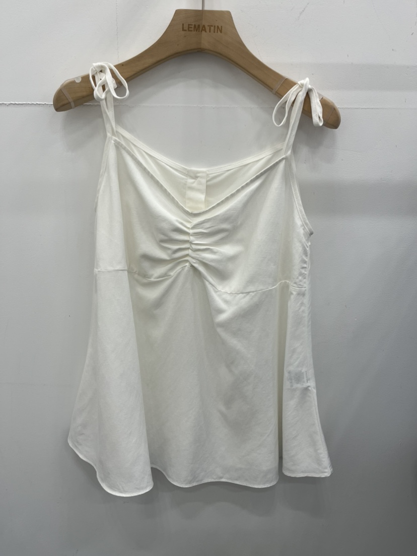 LEMATIN韓國㊣直郵東大門代購女裝新品25春夏熱賣吊帶背心亞麻LEMATIN吊帶/背心圖色3