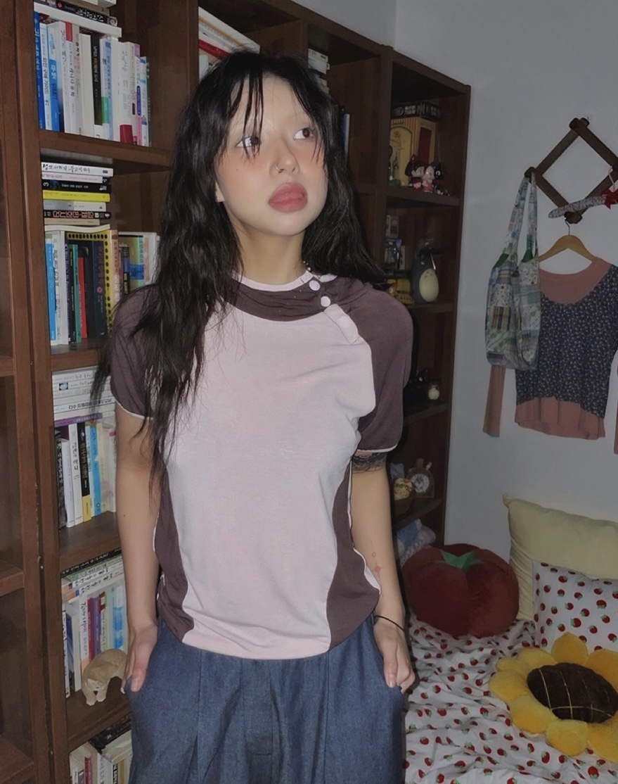 I I韓國㊣直郵東大門代購女裝新款25春夏休閑熱賣時尚T恤連帽ITSSONGT恤