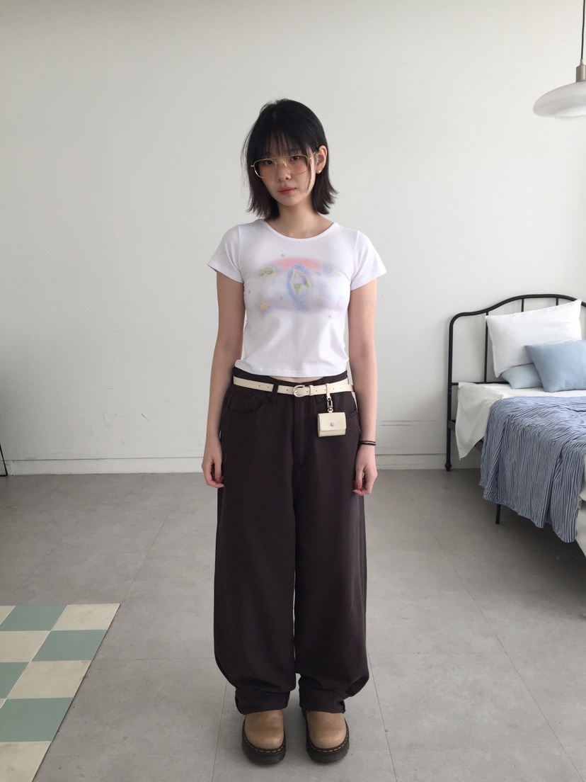 I I韓國直郵㊣女裝新品人氣推薦休閑25春夏熱賣時尚T恤ITSSONGT恤