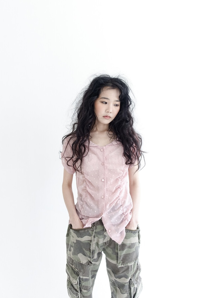 I I韓國直郵㊣東大門實拍女裝新款時尚休閑人氣襯衫蕾絲衫ITSSONG襯衫/蕾絲衫