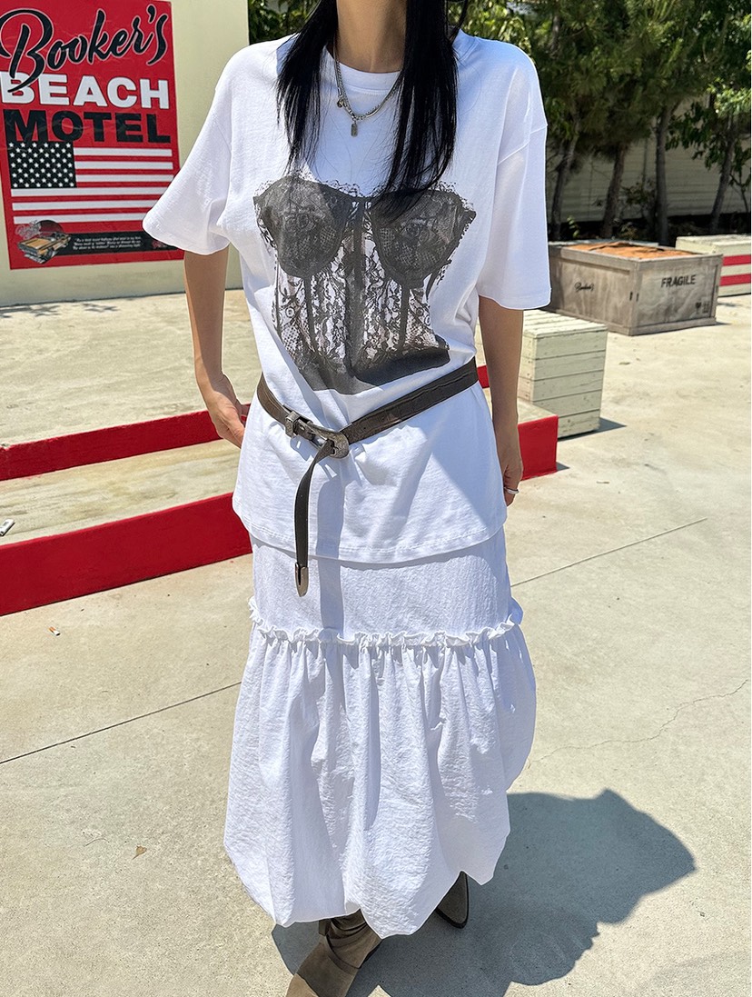 I I韓國直郵㊣女裝新款25春夏休閑人氣熱賣時尚推薦長裙尼龍ITSSONG長裙