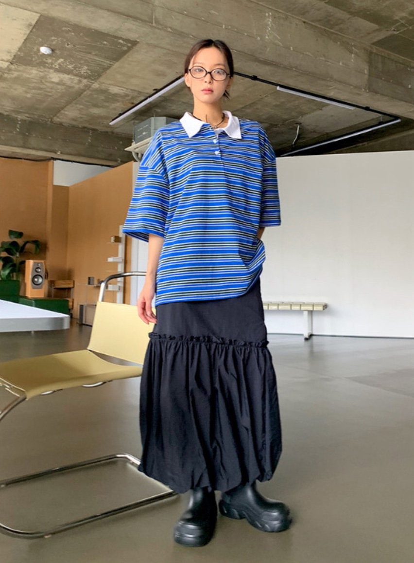 I I韓國直郵㊣女裝新款25春夏休閑人氣熱賣時尚推薦長裙尼龍ITSSONG長裙