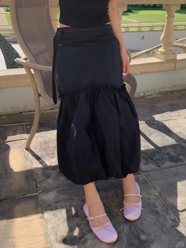 I I韓國直郵㊣女裝新款25春夏休閑人氣熱賣時尚推薦長裙尼龍ITSSONG長裙
