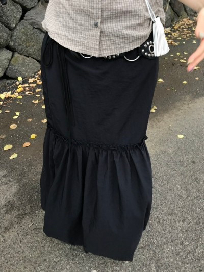 I I韓國直郵㊣女裝新款25春夏休閑人氣熱賣時尚推薦長裙尼龍ITSSONG長裙