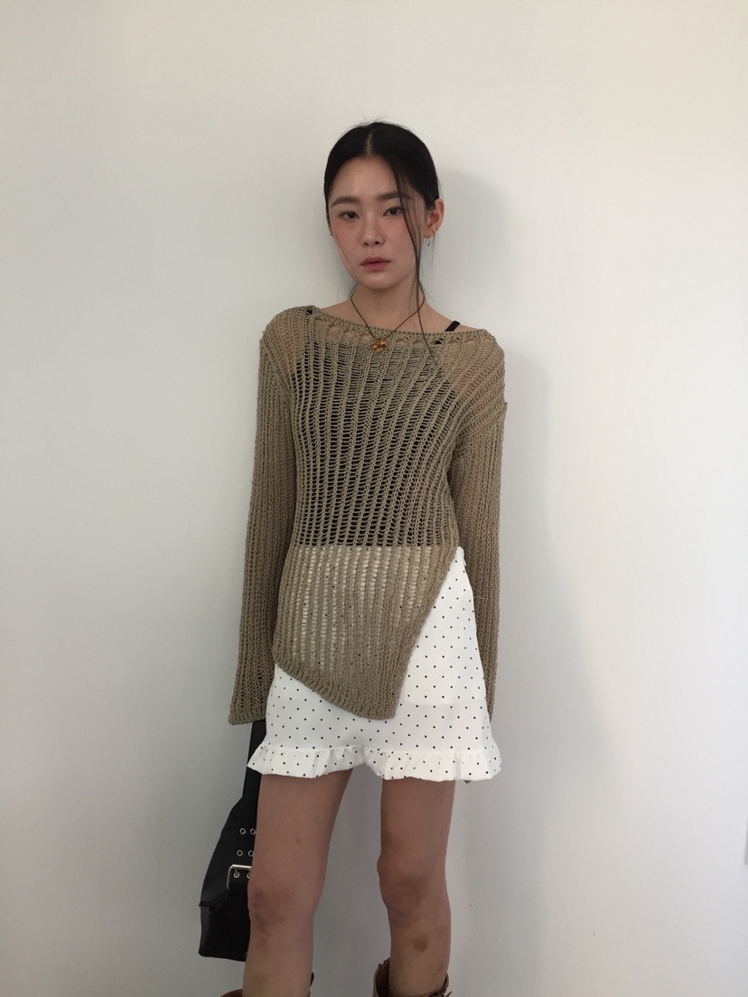 I I韓國直郵㊣東大門實拍女裝新款熱賣時尚休閑短裙荷葉邊ITSSONG短裙