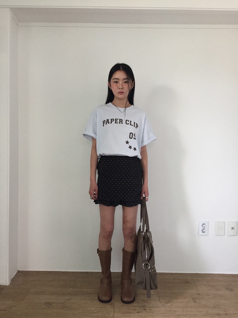 I I韓國直郵㊣東大門實拍女裝新款熱賣時尚休閑短裙荷葉邊ITSSONG短裙