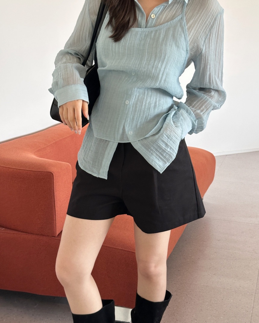 EOMPIT韓國直郵㊣東大門實拍女裝新款推薦人氣25春夏時尚短褲EOMPIT短褲圖色2