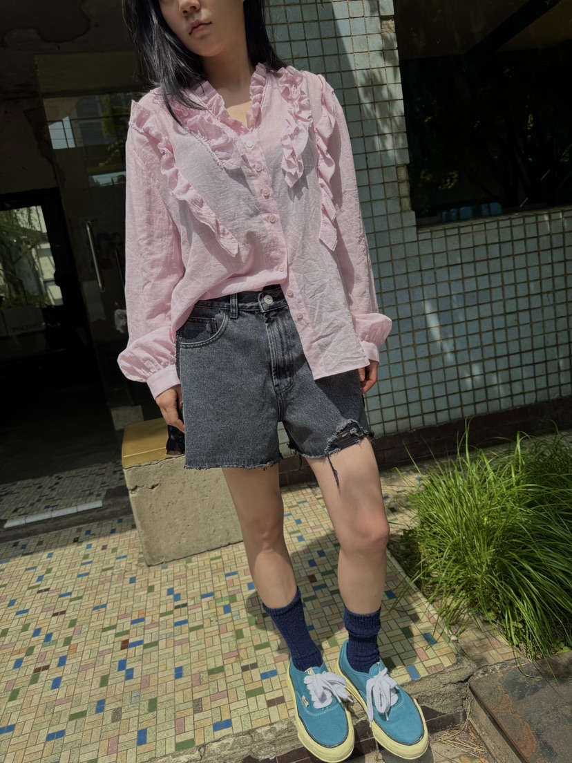 FRANC—L韓國㊣直郵東大門代購女裝新品25春夏推薦休閑短褲FRANC短褲