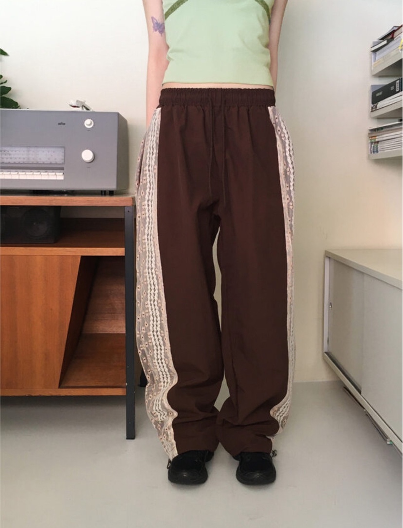 I I直郵韓國代購㊣女裝新品熱賣25春夏人氣休閑推薦休閑褲ITSSONG休閑褲圖色2