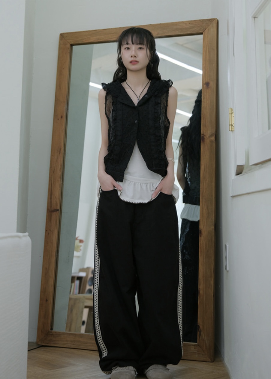 I I直郵韓國代購㊣女裝新品熱賣25春夏推薦時尚人氣馬甲連帽ITSSONG馬甲