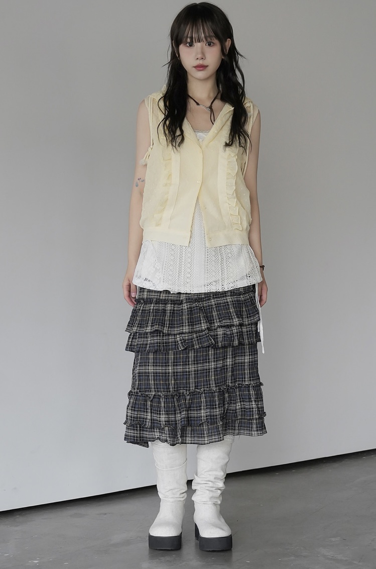 I I直郵韓國代購㊣女裝新品熱賣25春夏推薦時尚人氣馬甲連帽ITSSONG馬甲
