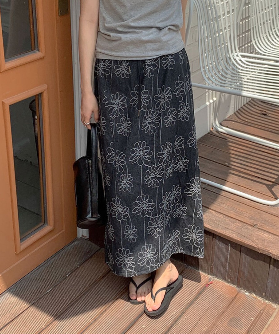 I I韓國直郵㊣女裝新品推薦25春夏熱賣休閑人氣時尚長裙ITSSONG長裙圖色3