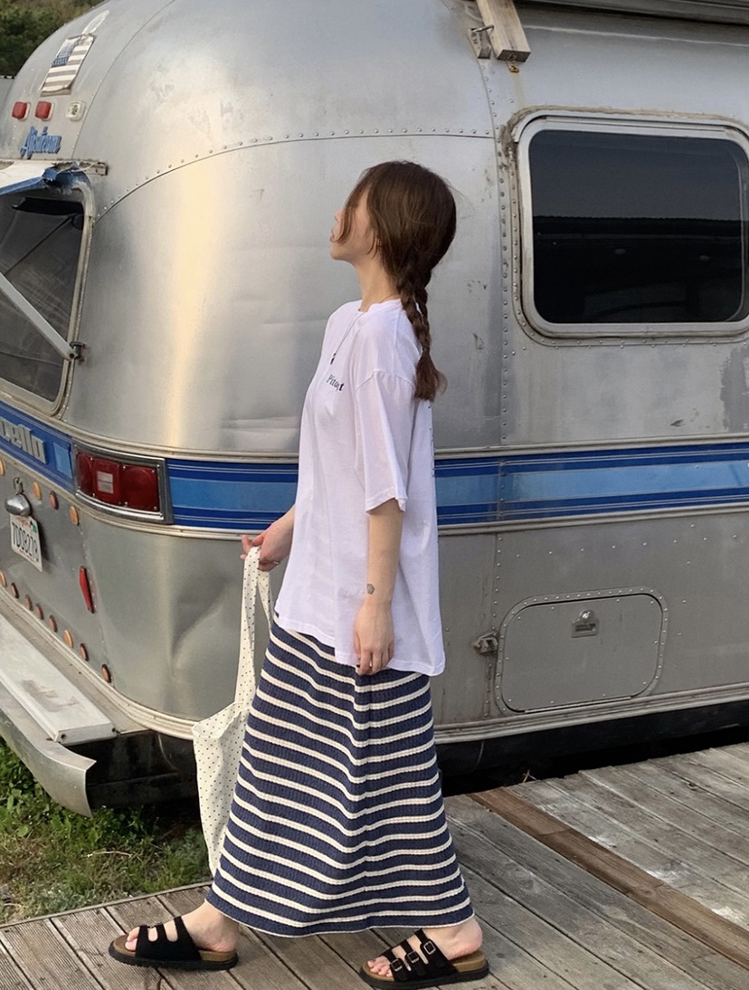 I I韓國直郵㊣東大門實拍女裝新款休閑時尚推薦人氣25春夏長裙ITSSONG長裙