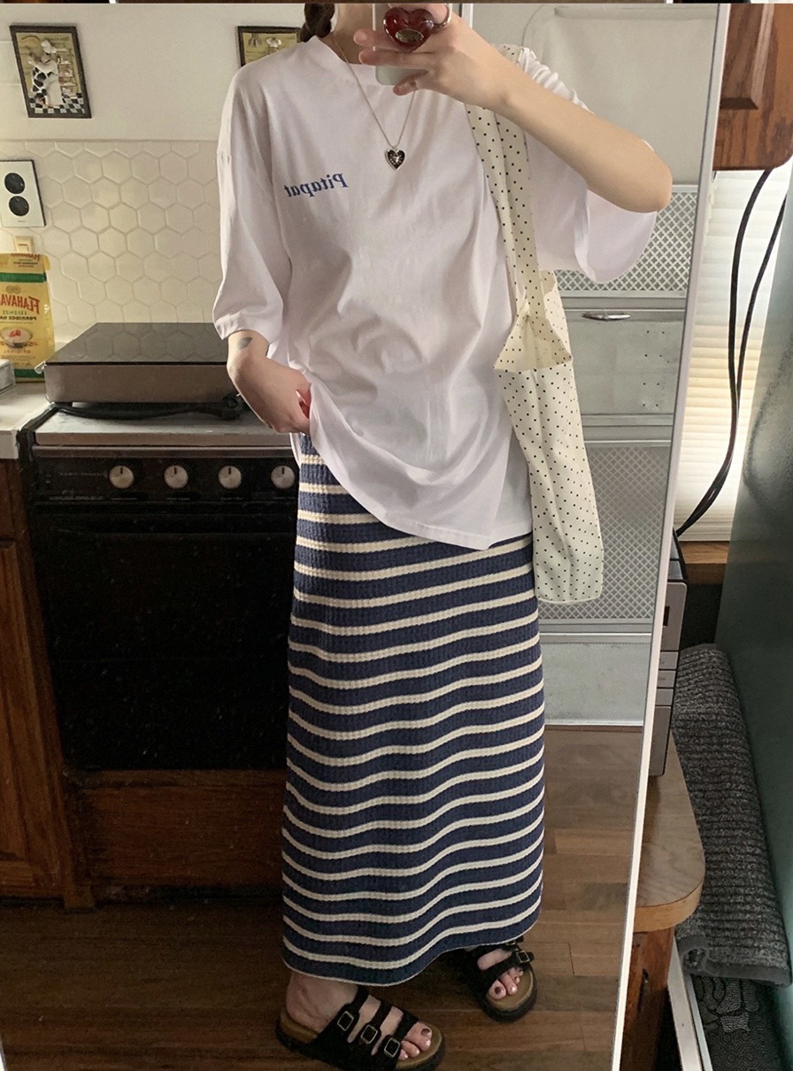 I I韓國直郵㊣東大門實拍女裝新款休閑時尚推薦人氣25春夏長裙ITSSONG長裙