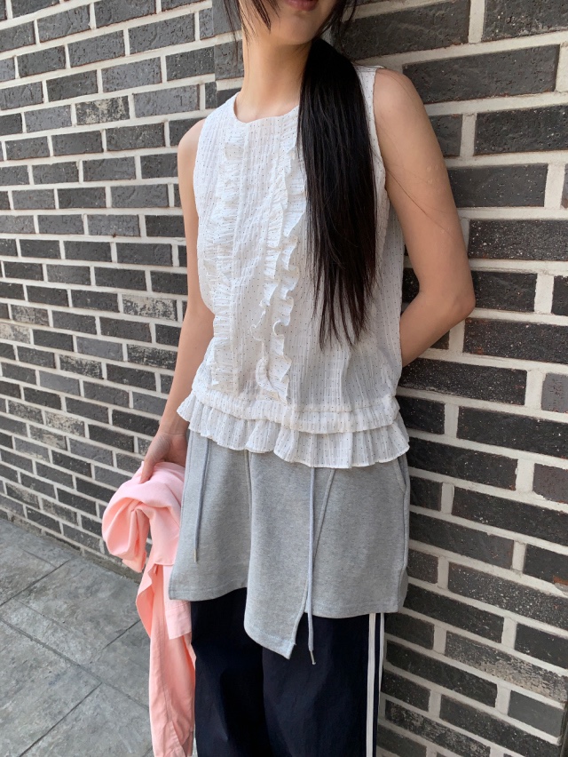 I I韓國直郵㊣女裝新款推薦熱賣人氣休閑25春夏時尚吊帶背心ITSSONG吊帶/背心