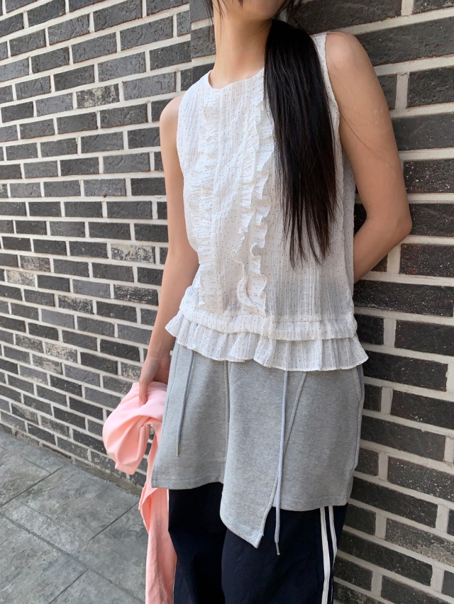 I I韓國直郵㊣女裝新款推薦熱賣人氣休閑25春夏時尚吊帶背心ITSSONG吊帶/背心