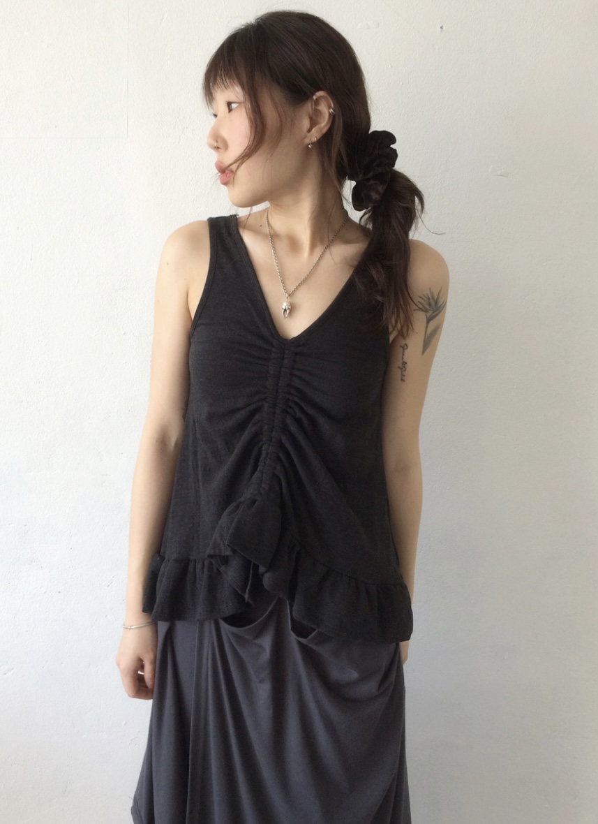 I I韓國直郵㊣女裝新款時尚25春夏推薦熱賣休閑人氣吊帶背心ITSSONG吊帶/背心