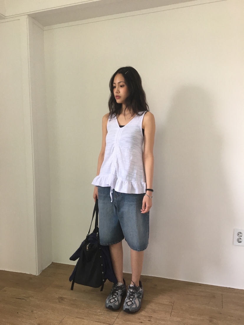 I I韓國直郵㊣女裝新款時尚25春夏推薦熱賣休閑人氣吊帶背心ITSSONG吊帶/背心