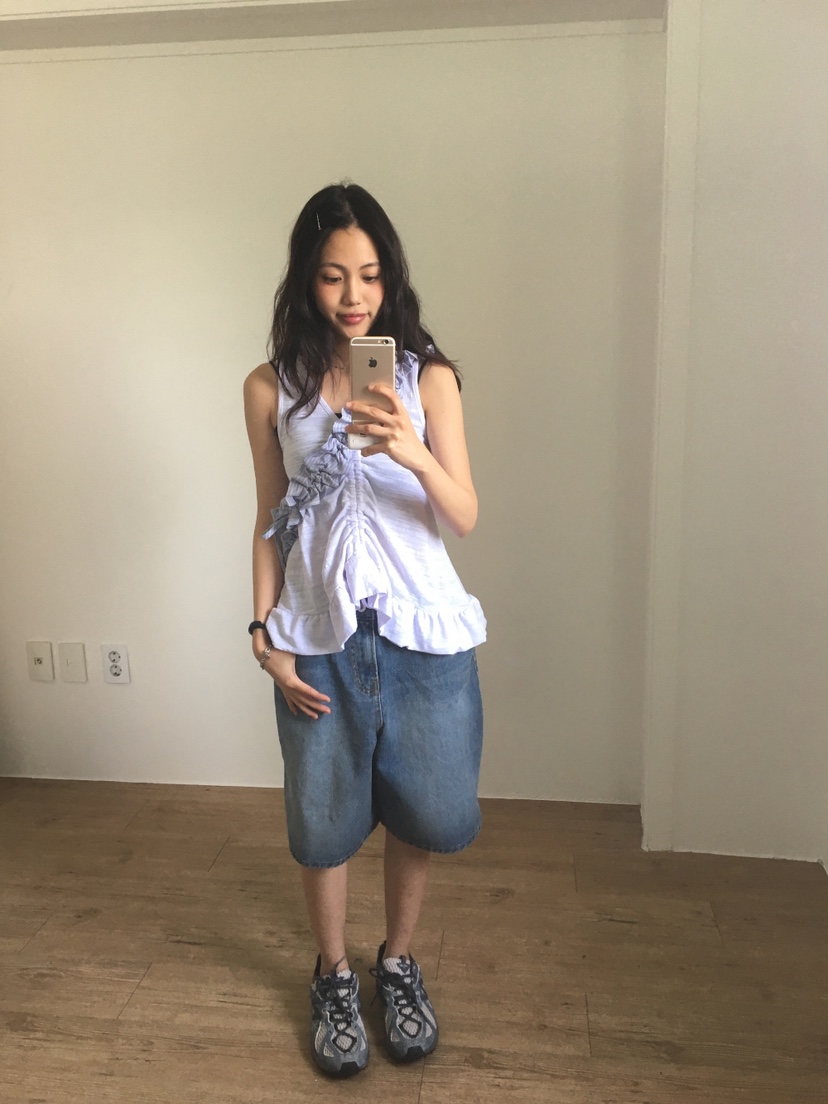 I I韓國直郵㊣女裝新款時尚25春夏推薦熱賣休閑人氣吊帶背心ITSSONG吊帶/背心