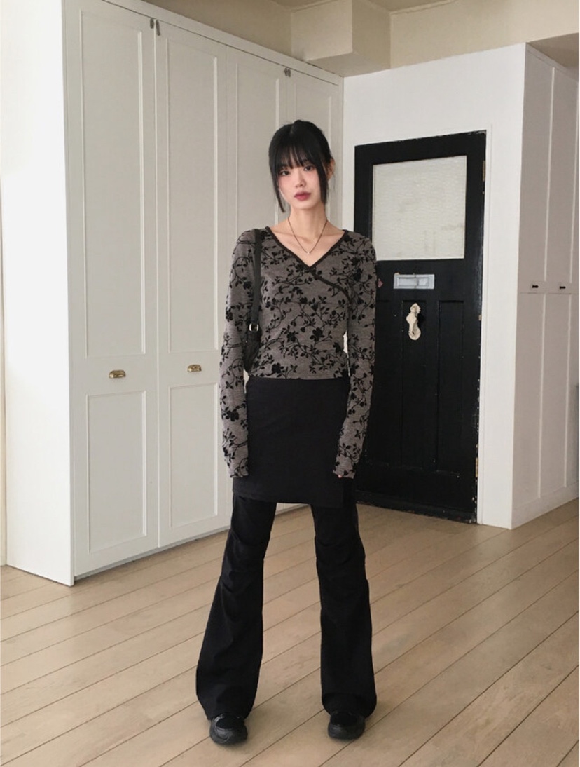 I I韓國直郵㊣女裝新款熱賣休閑推薦25春夏時尚人氣長袖T恤ITSSONG長袖T恤