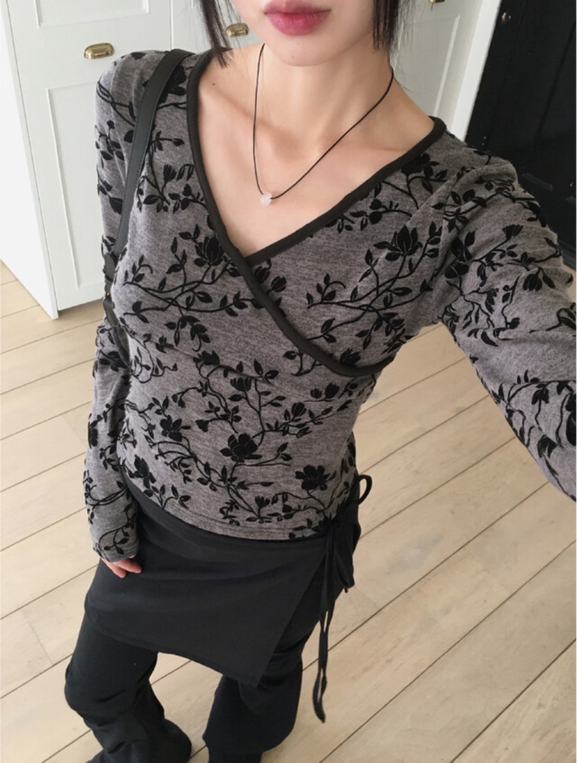 I I韓國直郵㊣女裝新款熱賣休閑推薦25春夏時尚人氣長袖T恤ITSSONG長袖T恤