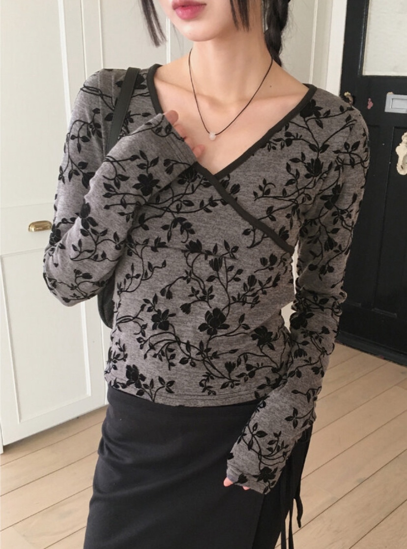 I I韓國直郵㊣女裝新款熱賣休閑推薦25春夏時尚人氣長袖T恤ITSSONG長袖T恤
