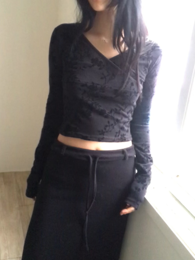 I I韓國直郵㊣女裝新款熱賣休閑推薦25春夏時尚人氣長袖T恤ITSSONG長袖T恤