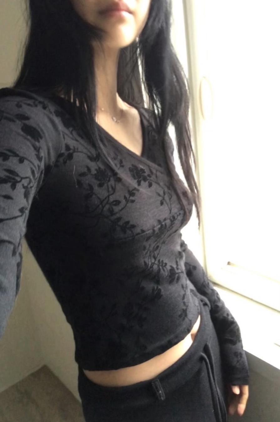 I I韓國直郵㊣女裝新款熱賣休閑推薦25春夏時尚人氣長袖T恤ITSSONG長袖T恤