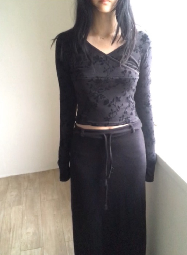 I I韓國直郵㊣女裝新款熱賣休閑推薦25春夏時尚人氣長袖T恤ITSSONG長袖T恤