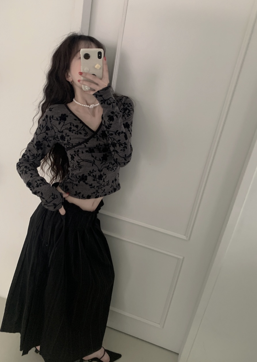 I I韓國直郵㊣女裝新款熱賣休閑推薦25春夏時尚人氣長袖T恤ITSSONG長袖T恤