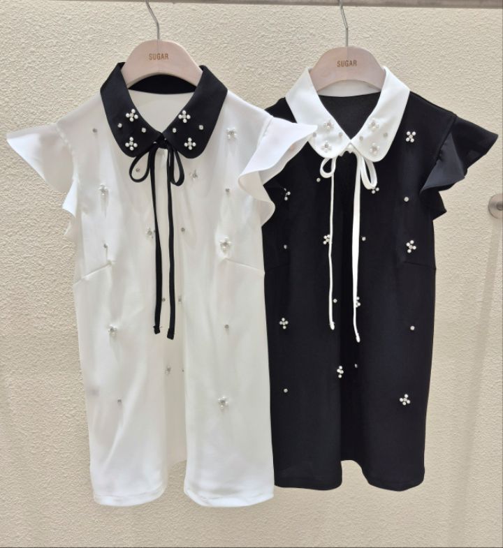 火Ⅱ-화투-T直郵韓國代購㊣女裝新品25春夏人氣襯衫蕾絲衫火Ⅱ襯衫/蕾絲衫圖色2左二色