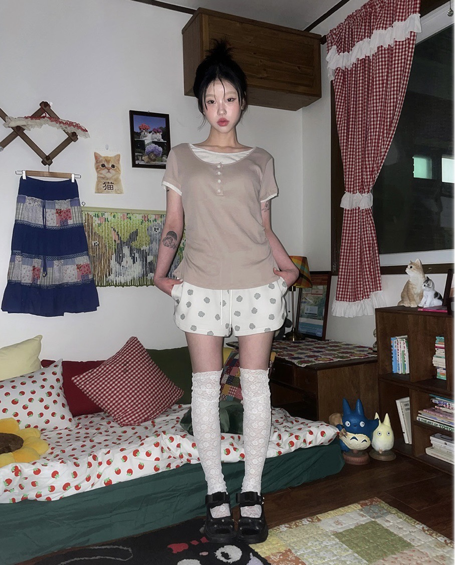 I I韓國直郵㊣女裝新款推薦時尚人氣25春夏熱賣休閑短褲ITSSONG短褲