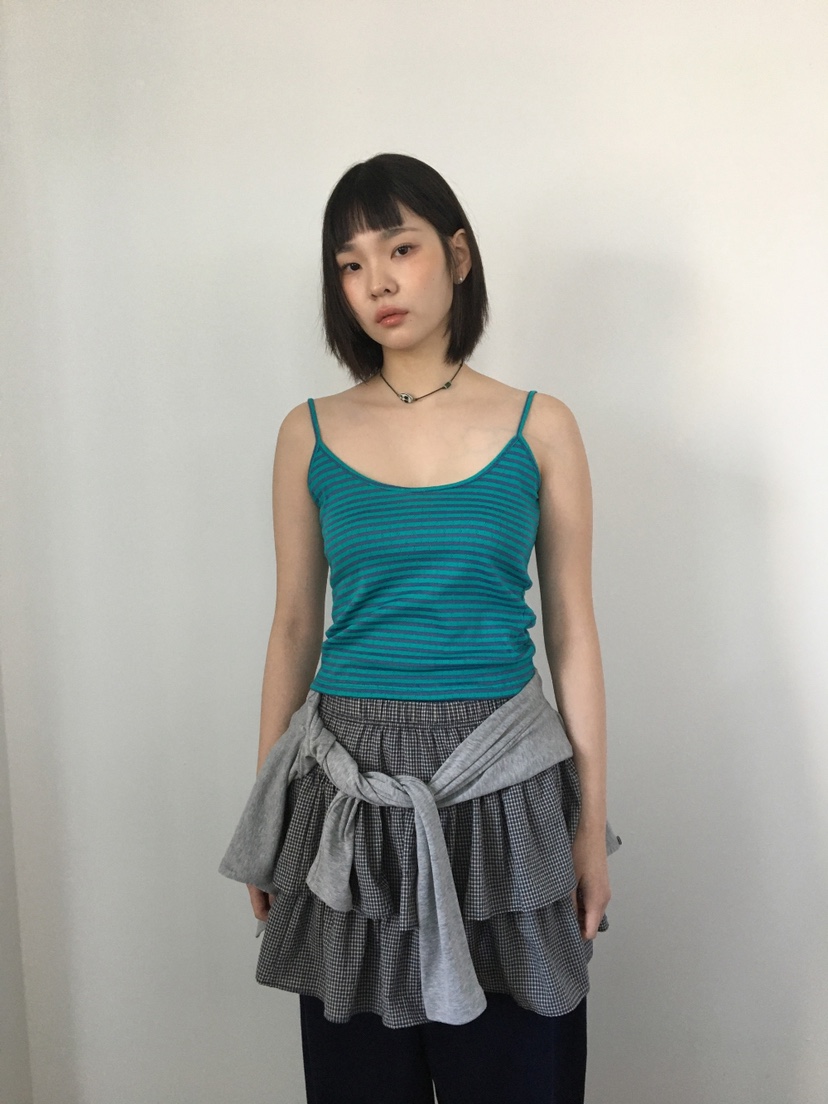 I I韓國直郵㊣東大門實拍女裝新品休閑25春夏熱賣吊帶背心ITSSONG吊帶/背心圖色3