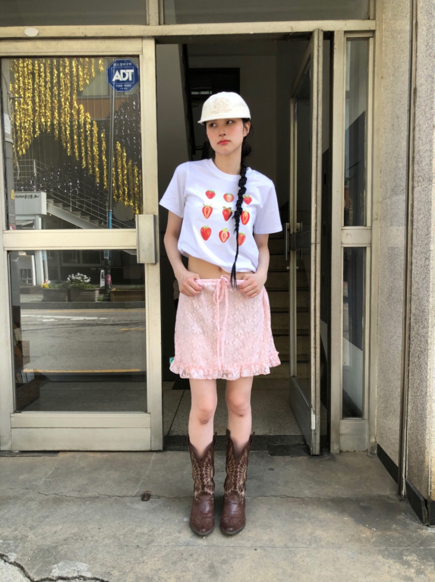 I I韓國直郵㊣東大門實拍女裝新品時尚熱賣25春夏休閑短裙ITSSONG短裙