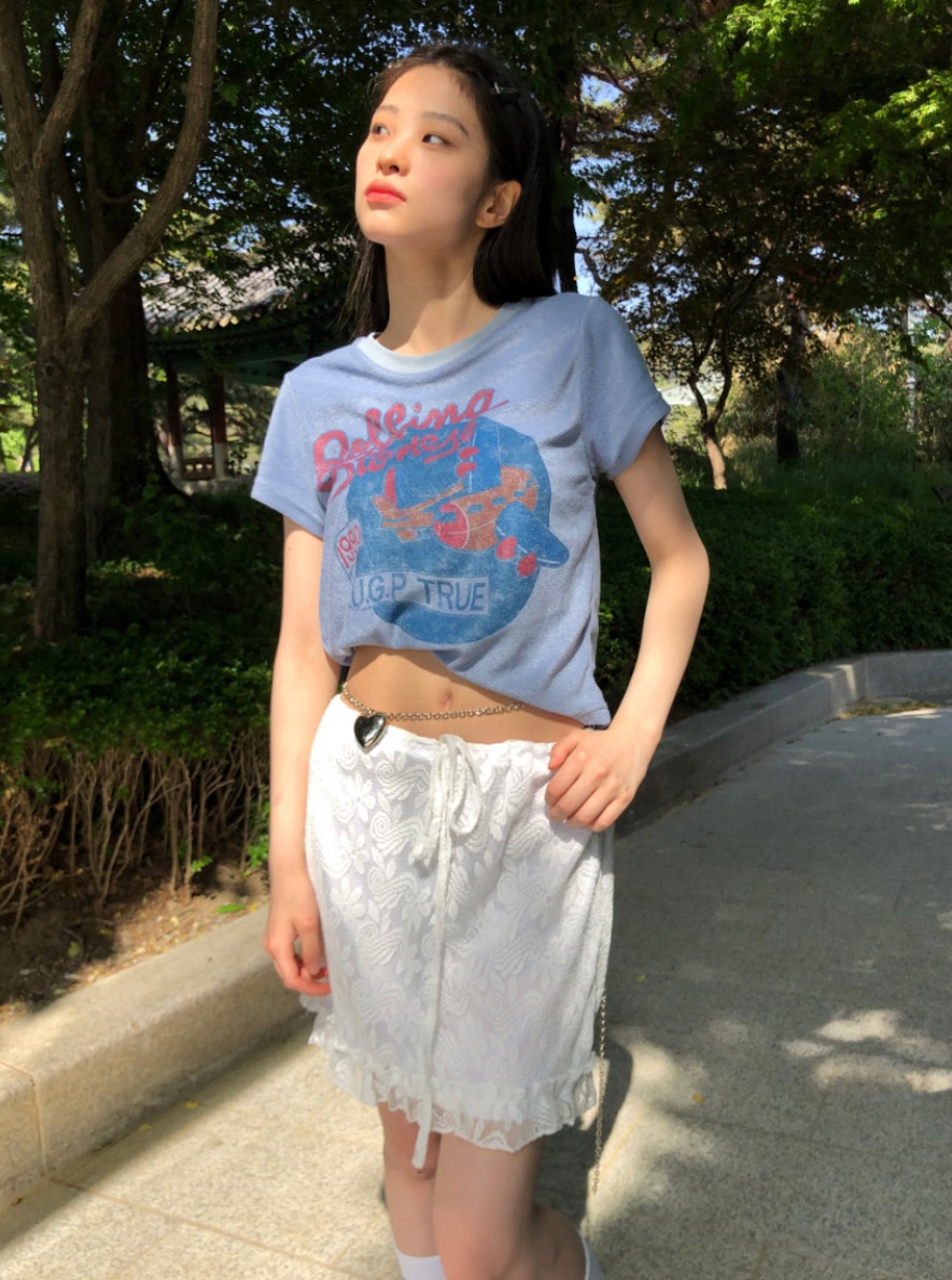 I I韓國直郵㊣東大門實拍女裝新品時尚熱賣25春夏休閑短裙ITSSONG短裙