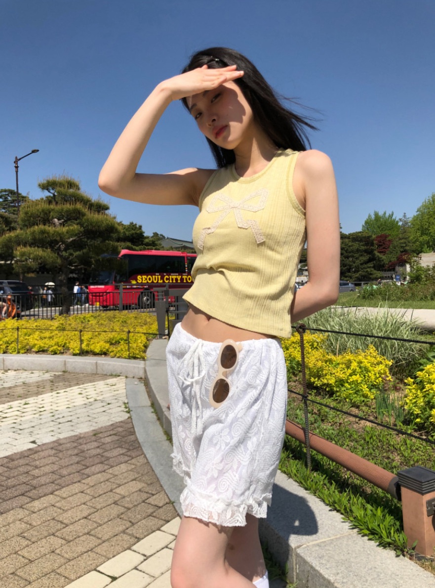 I I韓國直郵㊣東大門實拍女裝新品時尚熱賣25春夏休閑短裙ITSSONG短裙