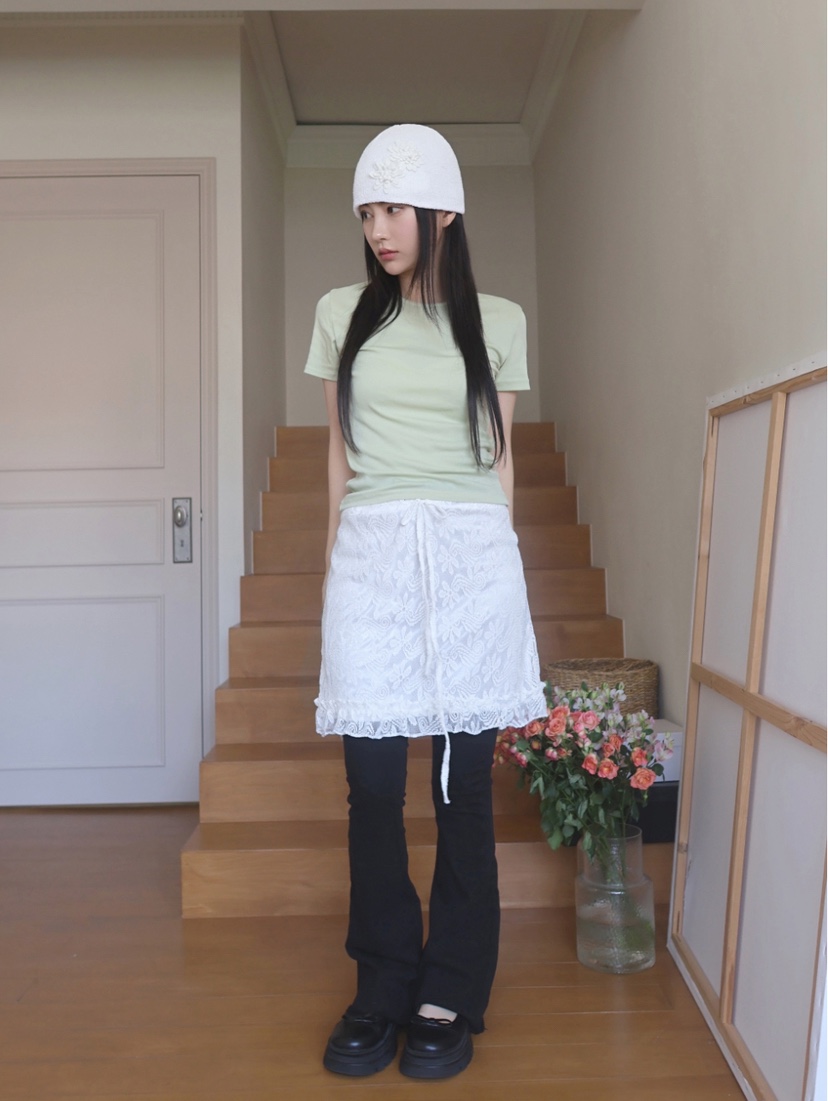 I I韓國直郵㊣東大門實拍女裝新品時尚熱賣25春夏休閑短裙ITSSONG短裙