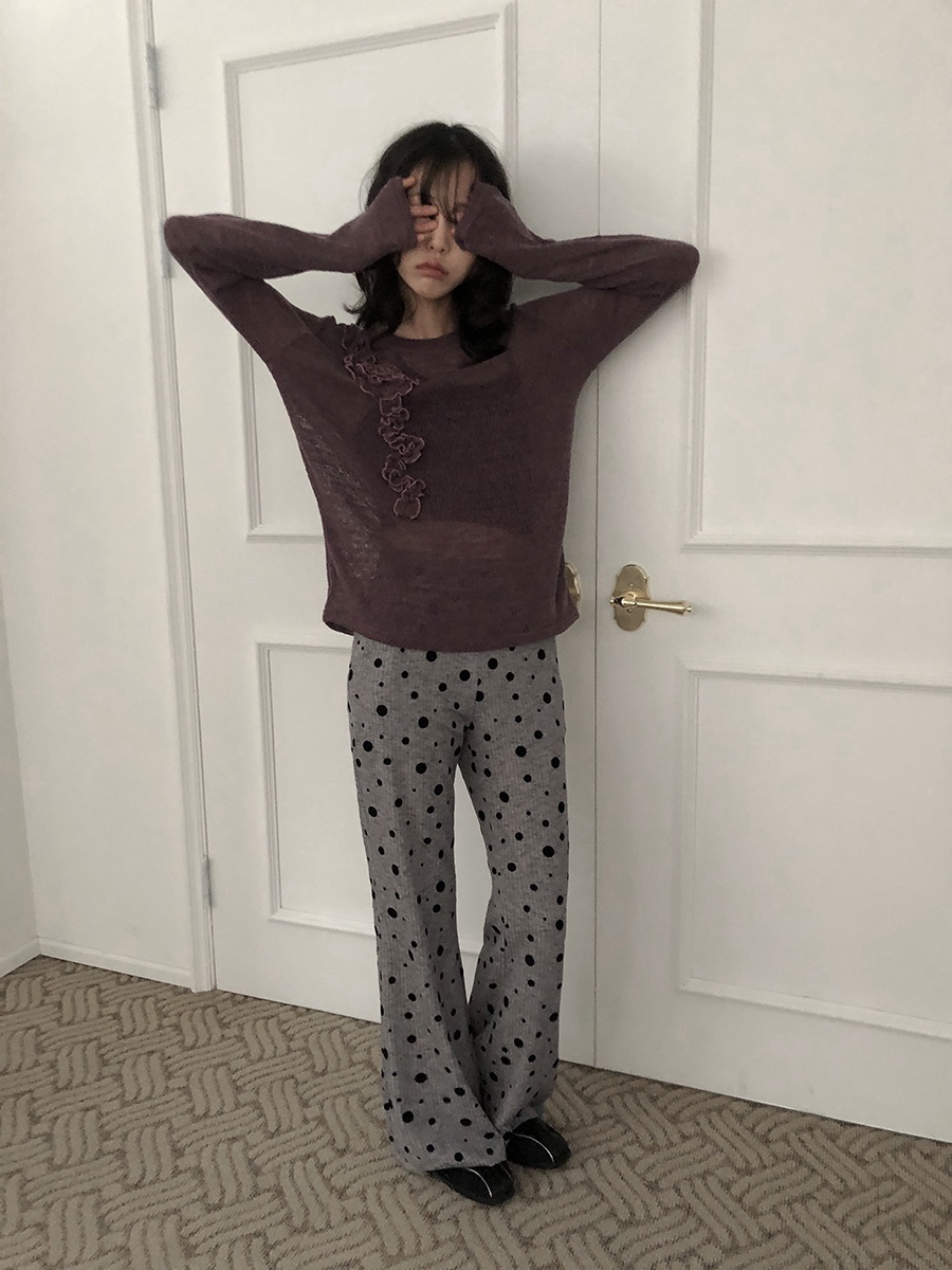 I I韓國㊣直郵東大門代購女裝新款人氣休閑打底褲鯊魚褲喇叭ITSSONG打底褲/鯊魚褲