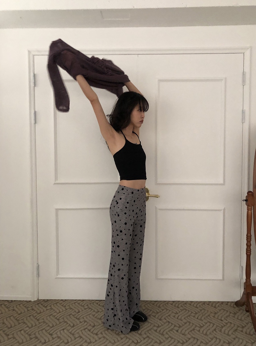 I I韓國㊣直郵東大門代購女裝新款人氣休閑打底褲鯊魚褲喇叭ITSSONG打底褲/鯊魚褲