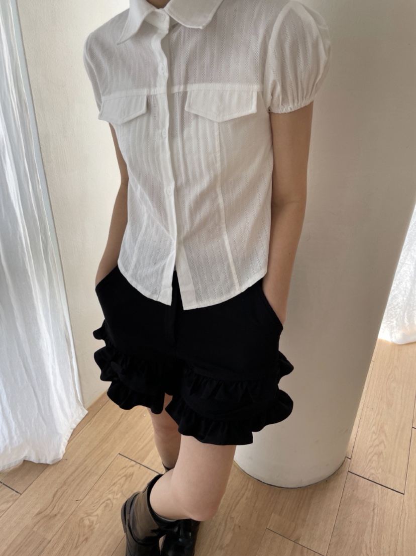 I I直郵韓國代購㊣女裝新品熱賣時尚25春夏休閑推薦人氣短褲ITSSONG短褲