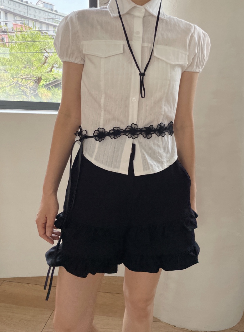 I I直郵韓國代購㊣女裝新品熱賣時尚25春夏休閑推薦人氣短褲ITSSONG短褲