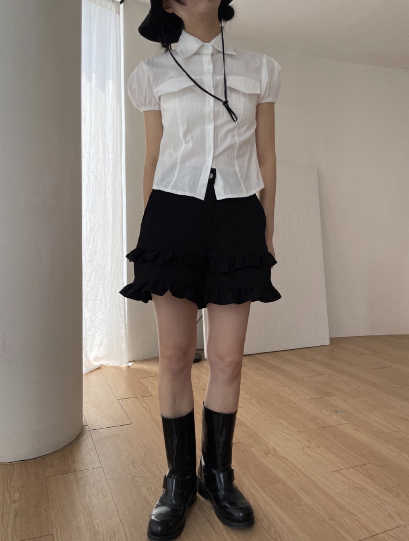 I I直郵韓國代購㊣女裝新品熱賣時尚25春夏休閑推薦人氣短褲ITSSONG短褲