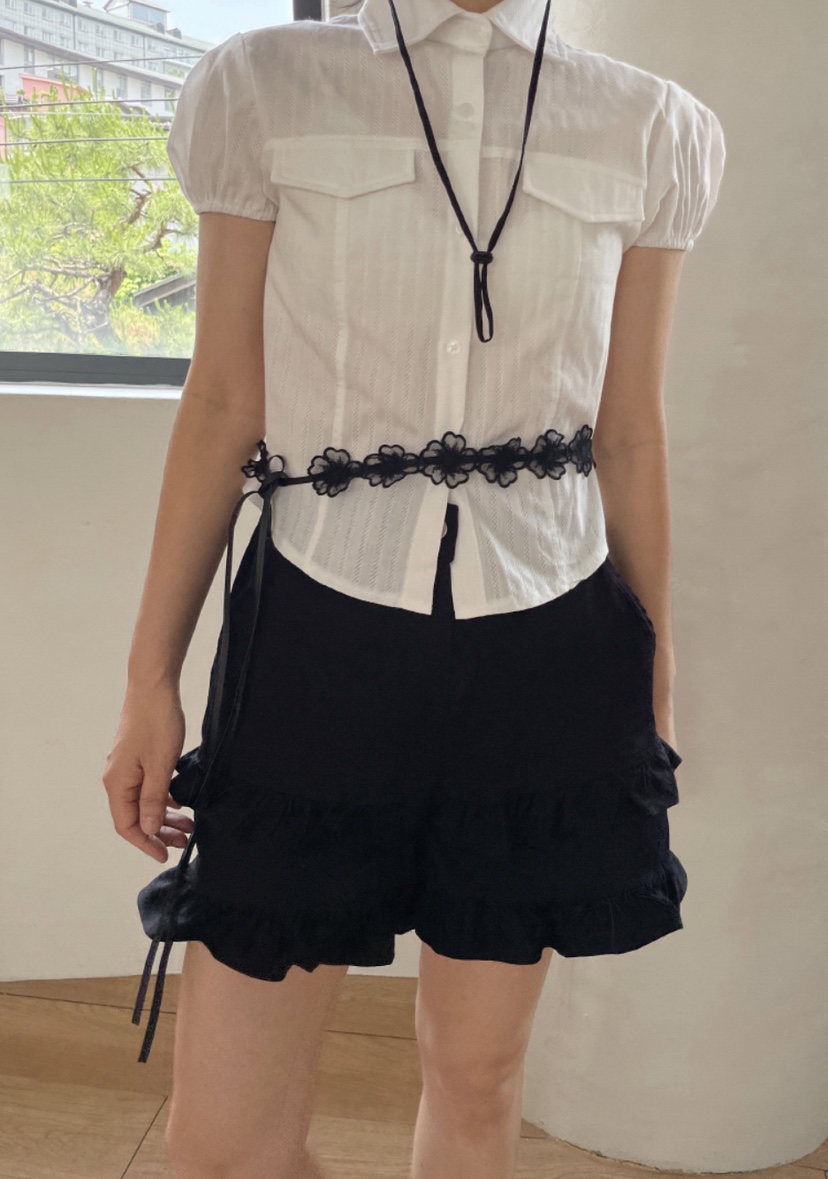 I I直郵韓國代購㊣女裝新品熱賣時尚25春夏休閑推薦人氣短褲ITSSONG短褲