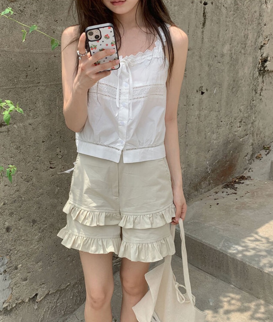I I直郵韓國代購㊣女裝新品熱賣時尚25春夏休閑推薦人氣短褲ITSSONG短褲