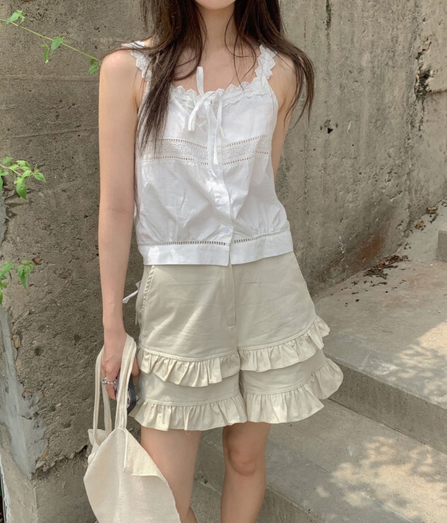 I I直郵韓國代購㊣女裝新品熱賣時尚25春夏休閑推薦人氣短褲ITSSONG短褲