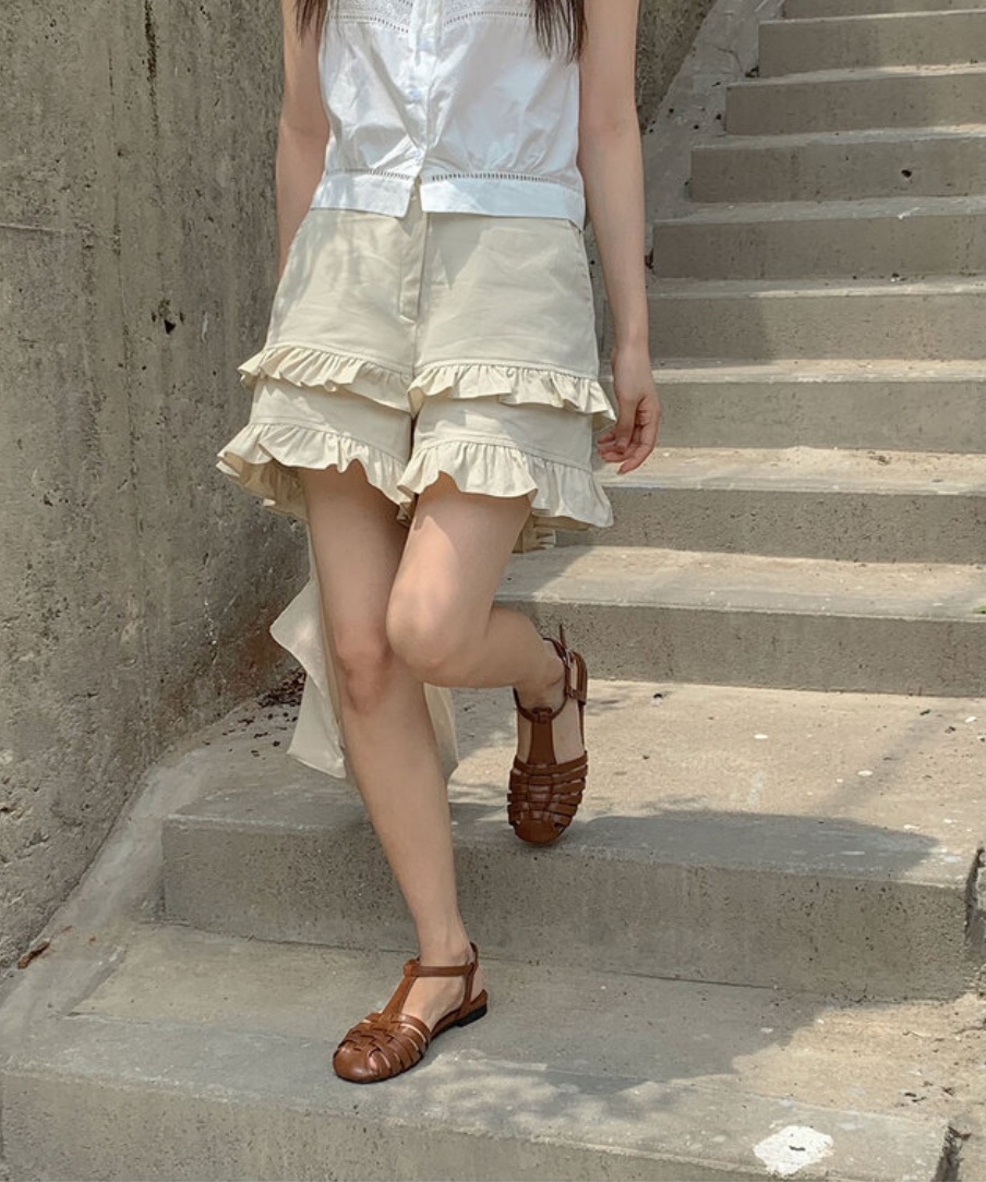 I I直郵韓國代購㊣女裝新品熱賣時尚25春夏休閑推薦人氣短褲ITSSONG短褲圖色2