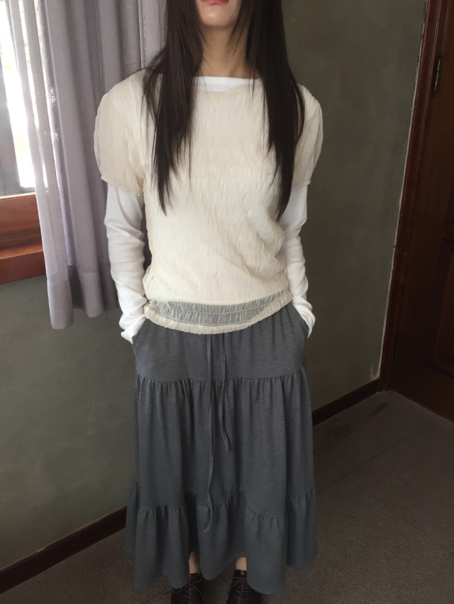 I I韓國直郵㊣東大門實拍女裝新款休閑推薦時尚25春夏人氣T恤ITSSONGT恤圖色2